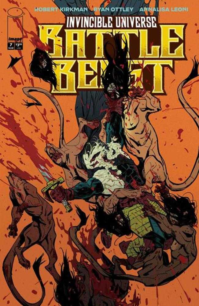 Invincible Universe Battle Beast #7 Cover D 1 in 25 Rossi Gifford Variant