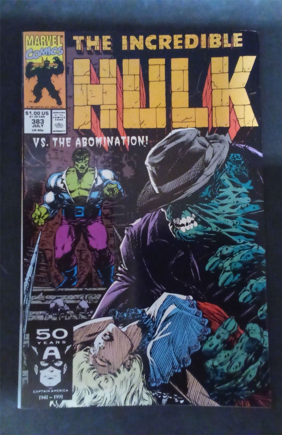 The Incredible Hulk #383 1991 marvel Comic Book