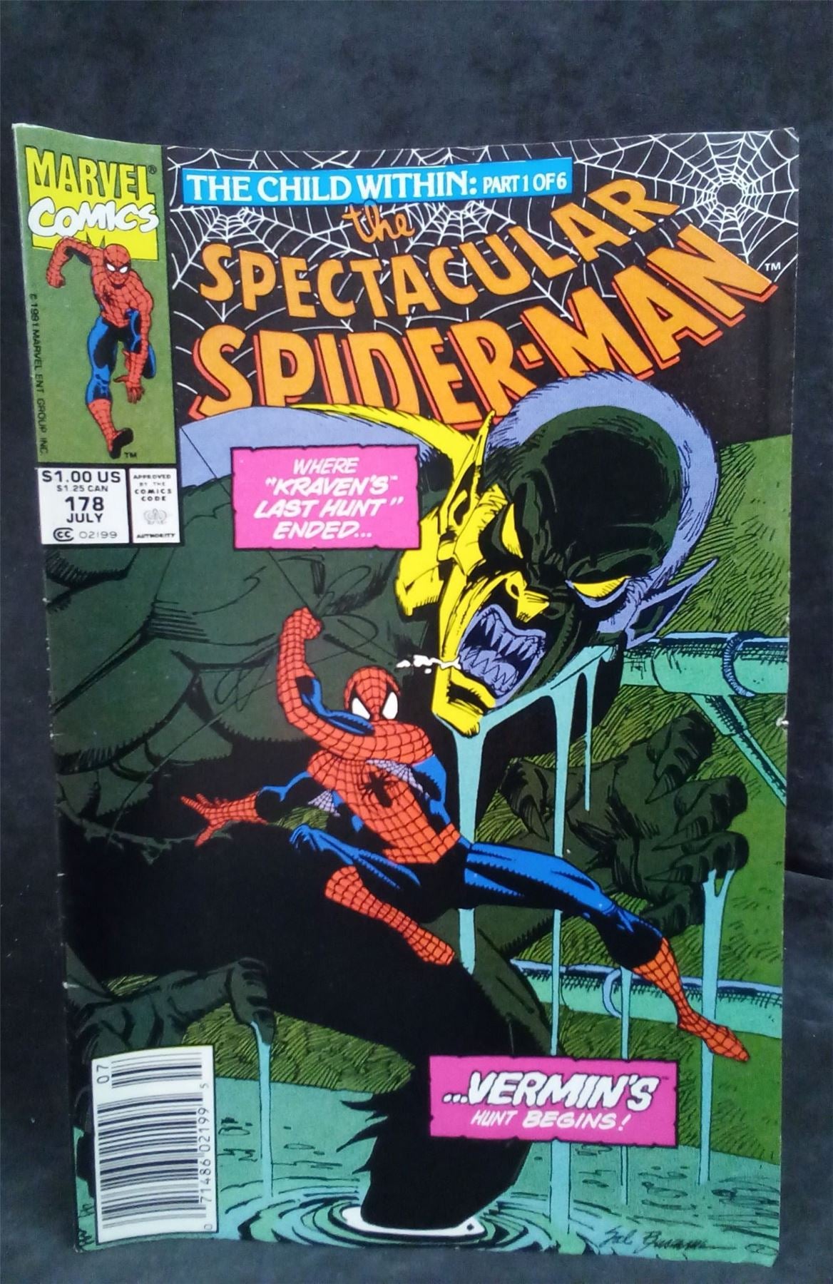 The Spectacular Spider-Man #178 1991 Marvel Comics Comic Book