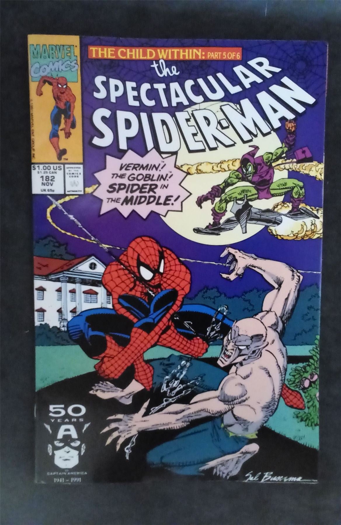 The Spectacular Spider-Man #182 1991 marvel Comic Book
