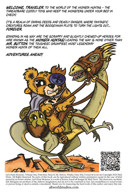 Let’s Hunt Monstas! No.1 in a Micro-Series of One Altworld Studios & Dreamscape Publishing Comic Book
