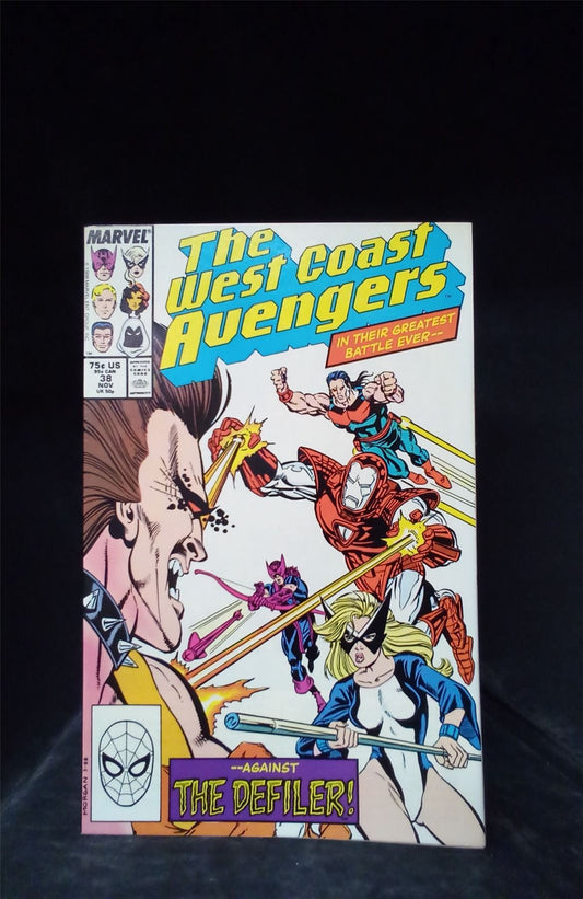 West Coast Avengers #38 1988 Marvel Comics Comic Book