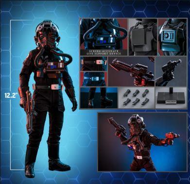 TIE Fighter Pilot Sixth Scale Figure - Episode IV A New Hope - Movie Masterpiece Series By Hot Toys
