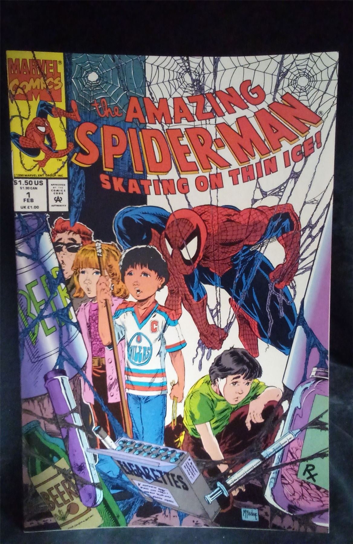 The Amazing Spider-Man: Skating on Thin Ice #1 1990 Marvel Comics Comic Book