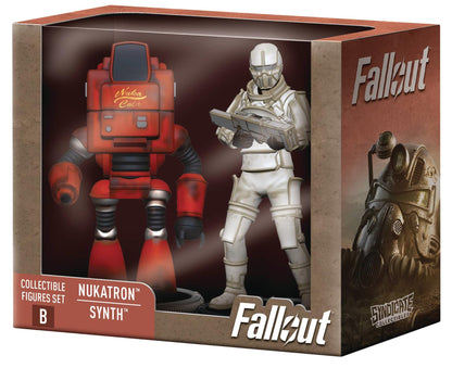 Fallout Nukatron & Synth 3in Fig 2pk Deathclaw Baf