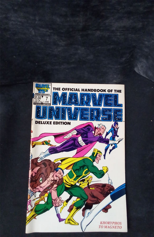 The Official Handbook of the Marvel Universe #7 Direct Edition 1986 marvel Comic Book