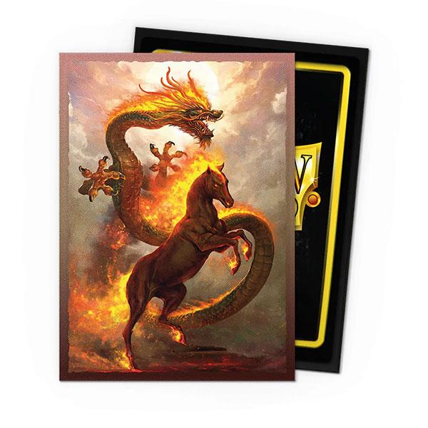 Dragon Shield Sleeves Standard DUAL- Matte 'Fire Horse 2026' Art, Limited Edition (100 ct.) By Arcane Tinmen