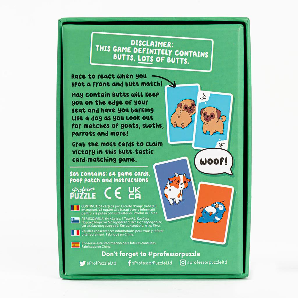 May Contain Butts Card Game by Cardboard Alchemy Games