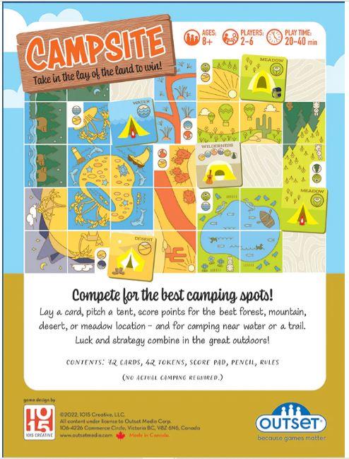 Campsite By Outset Media Board Game