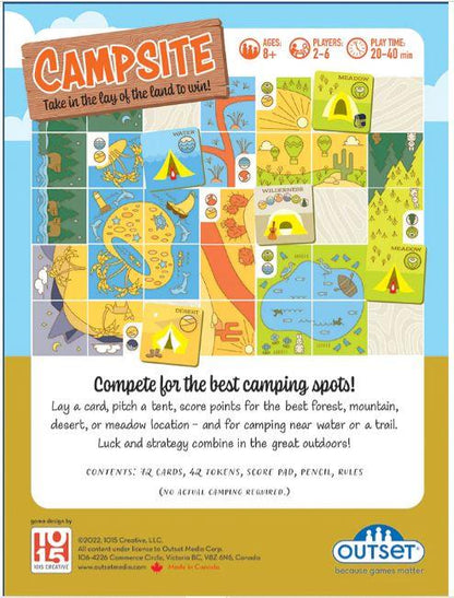 Campsite By Outset Media Board Game