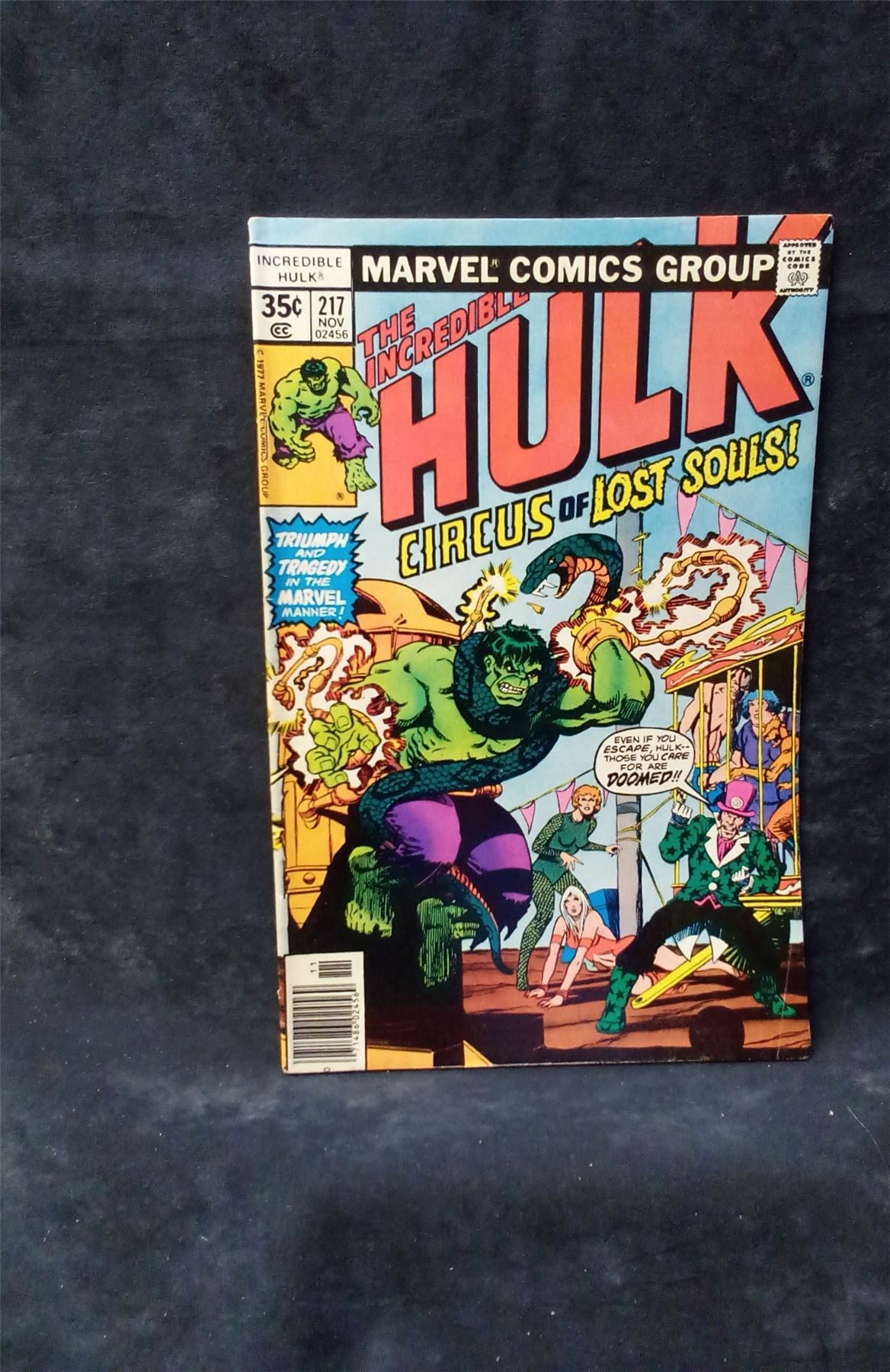 The Incredible Hulk #217 1977 marvel Comic Book