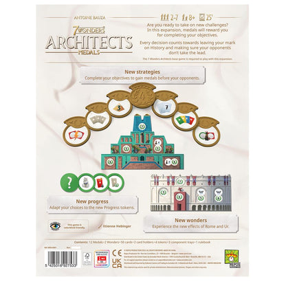 7 Wonders Architects Medals By Repos Production Board Game