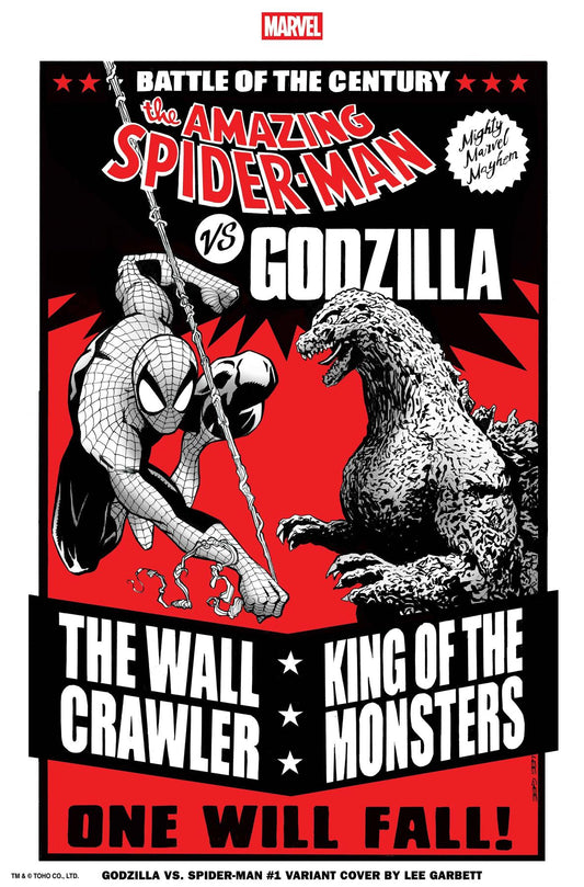 Godzilla Vs Spider-man #1 Lee Garbett Versus Var  Marvel Prh Comic Book 2025