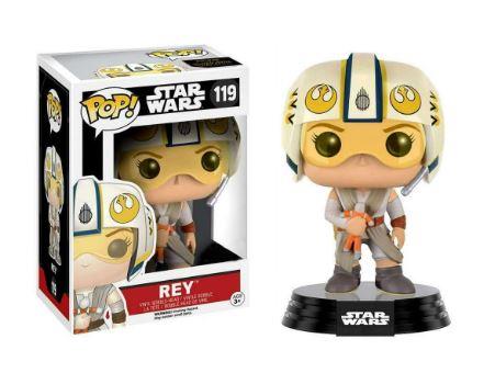 Funko POP! Star Wars Rey Vinyl Bobble Head (X-Wing Helmet)