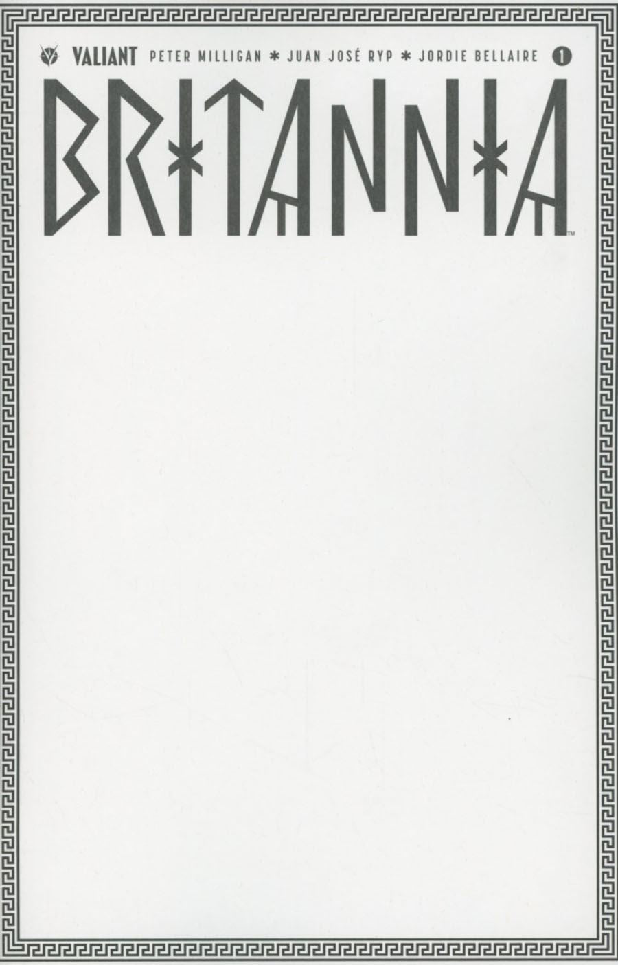 Britannia #1 (Cvr C Blank Cvr) Valiant Entertainment Llc Comic Book