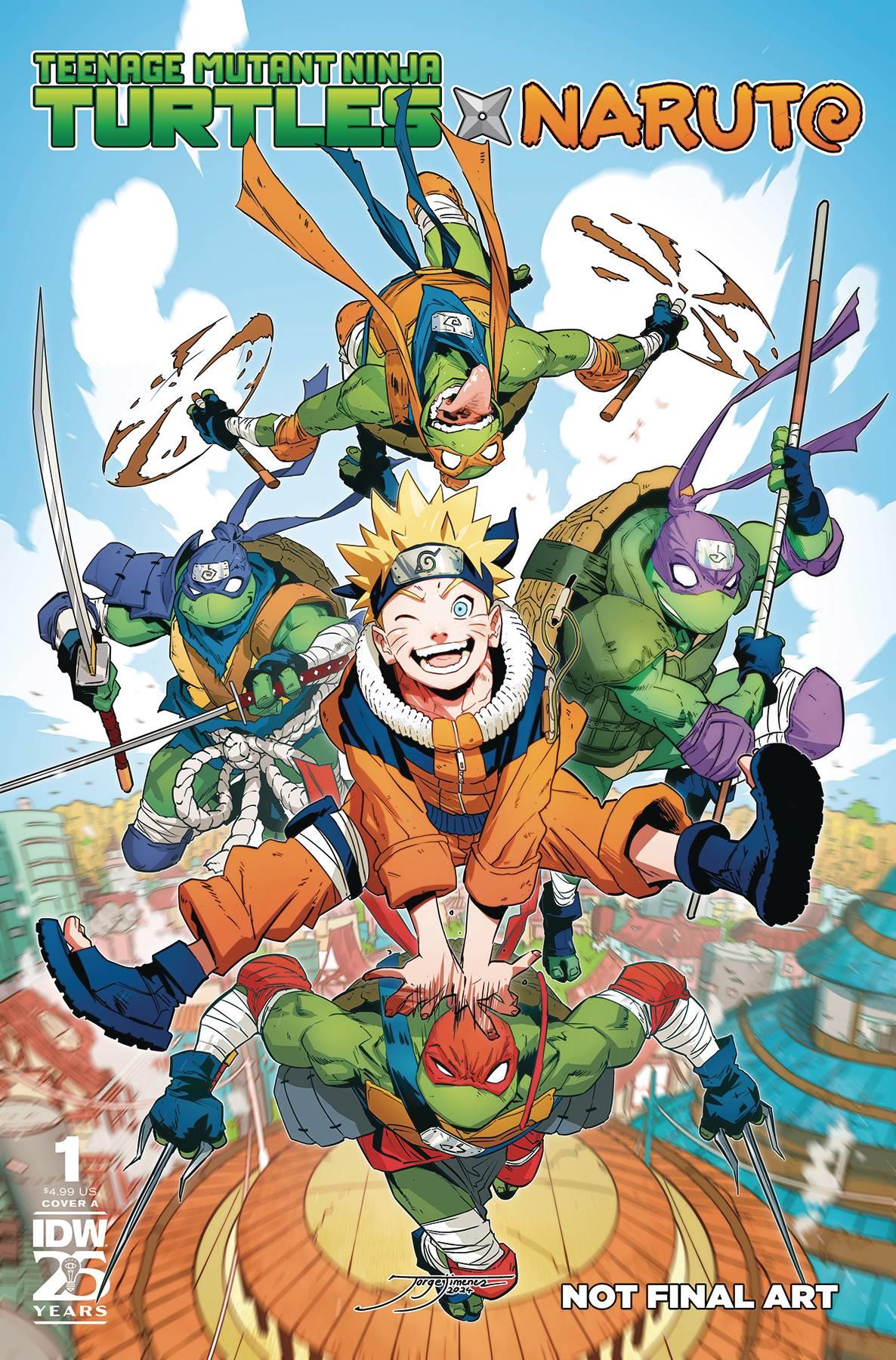 Teenage Mutant Ninja Turtles X Naruto #1 Cvr A Jimenez Idw-prh Comic Book