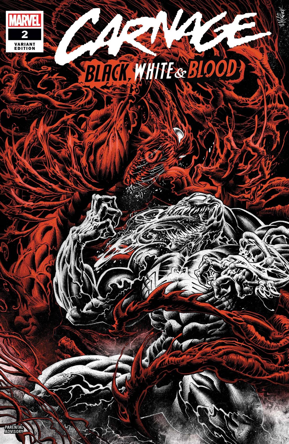 Carnage Black White And Blood #2 (of 4) Hotz Var Marvel Comics Comic Book