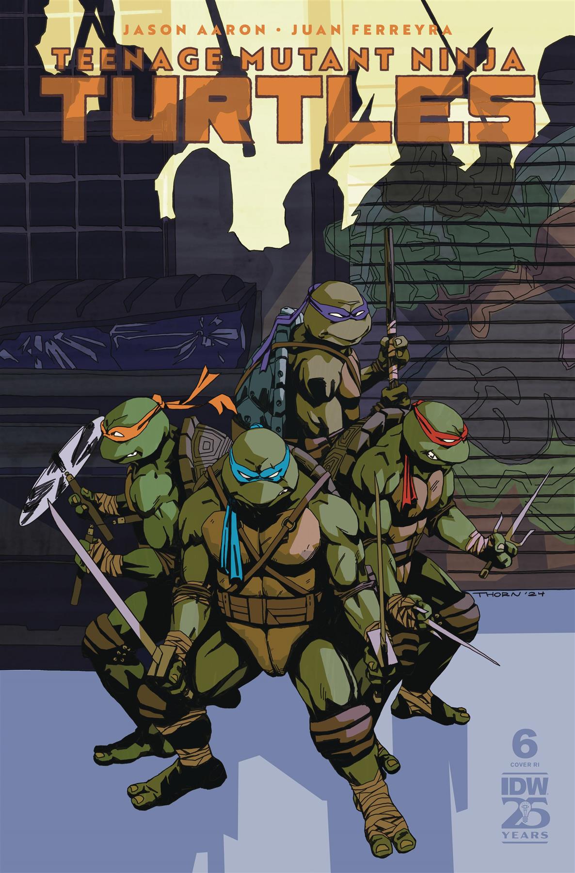 Teenage Mutant Ninja Turtles 2024 #6 10 Copy Thorn Incv Idw-prh Comic Book