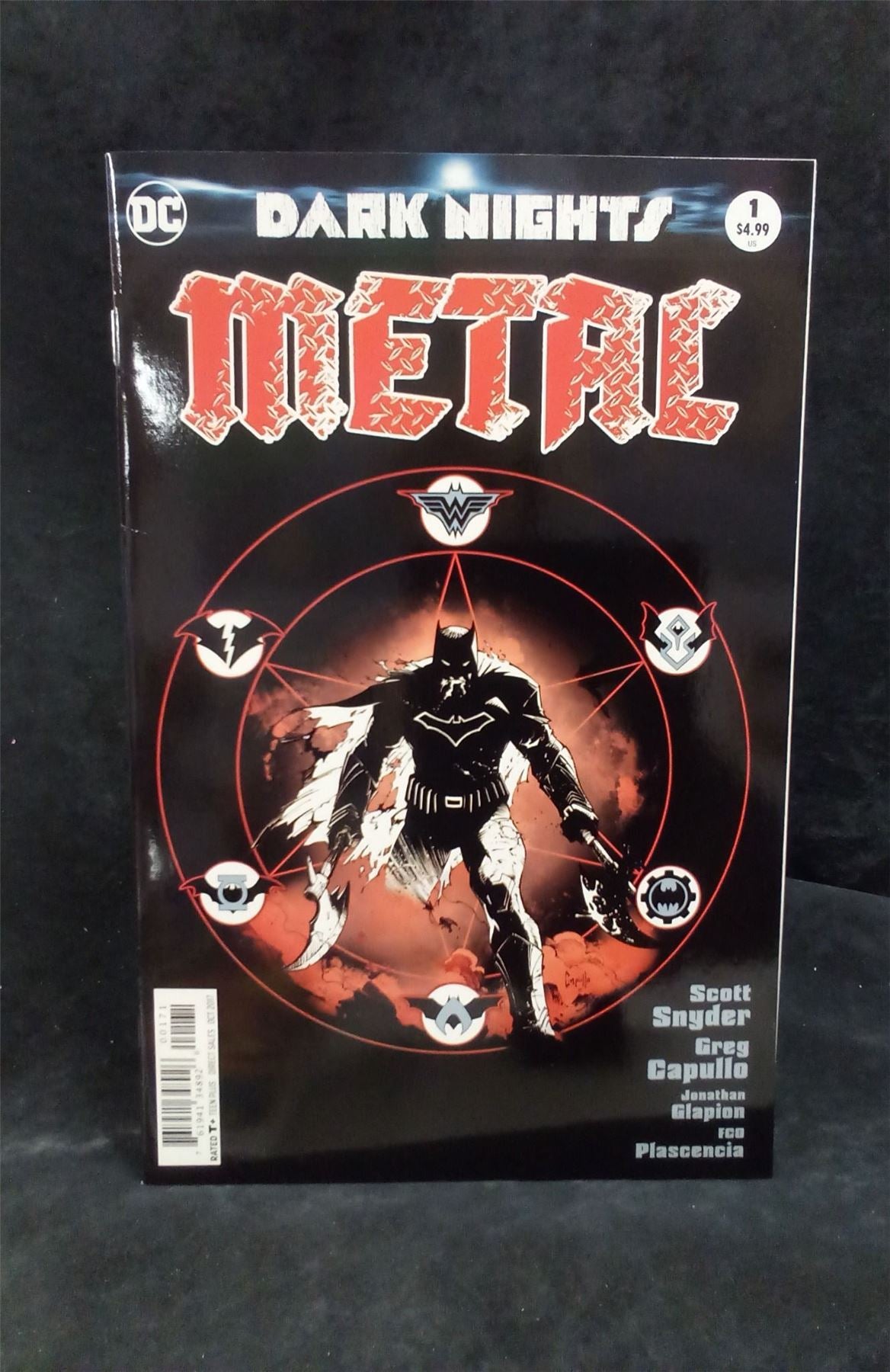 Dark Nights: Metal #1 Midnight Release B&W  Variant Cover 2017 DC Comics Comic Book