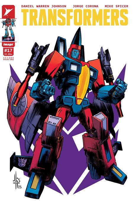 TRANSFORMERS #17 2ND PTG CVR A JASON HOWARD DECEPTICON CVR  Image Comics Comic Book 2025