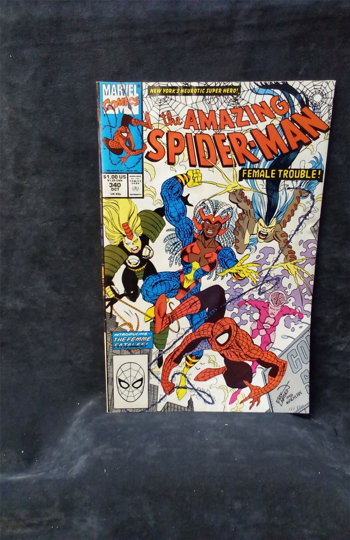The Amazing Spider-Man #340 Direct Edition 1990 marvel Comic Book