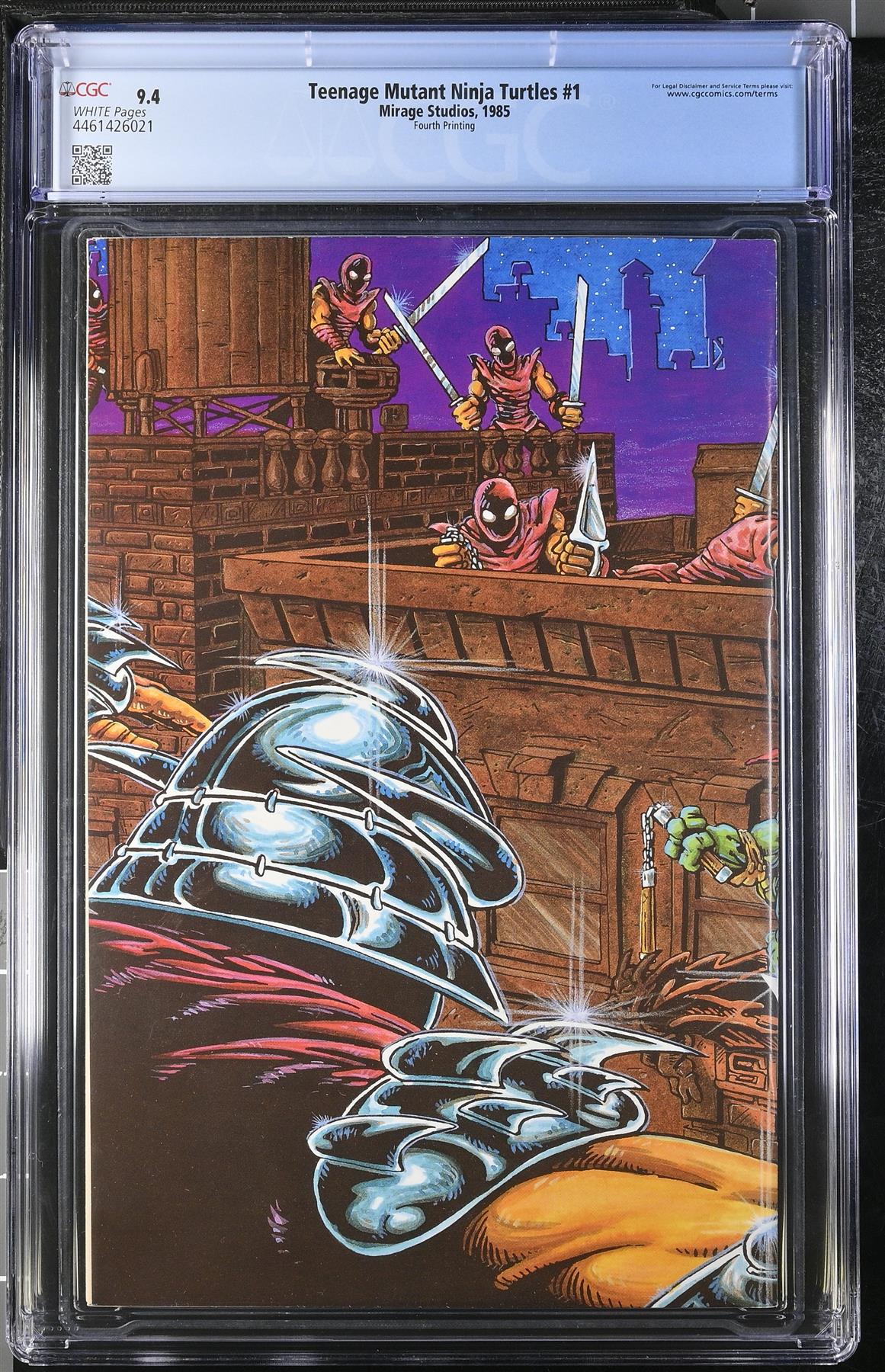 Teenage Mutant Ninja Turtles #1 4th PTG CGC 9.4 Graded Comic Book