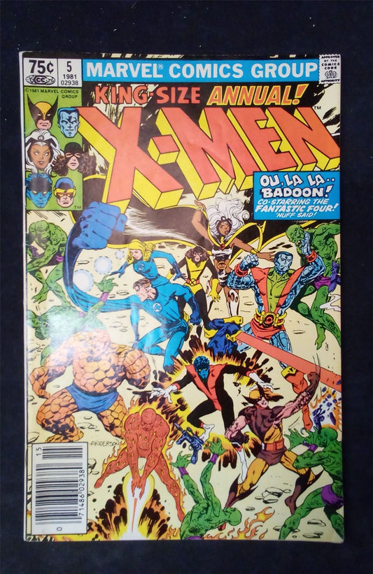 X-Men Annual #5 Newsstand Edition 1981 marvel Comic Book