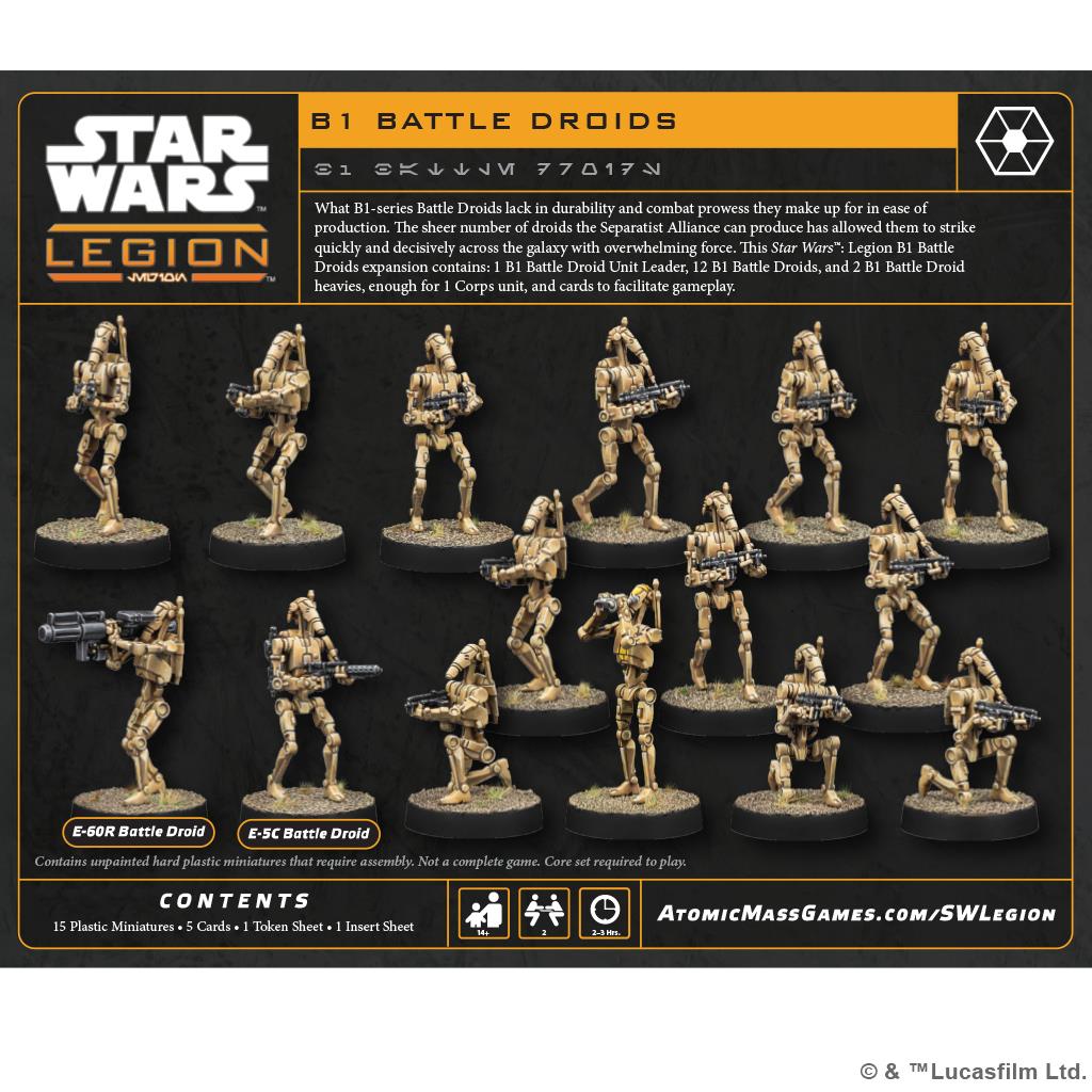 Star Wars: Legion - B1 Battle Droids By 	Atomic Mass Games Board Game