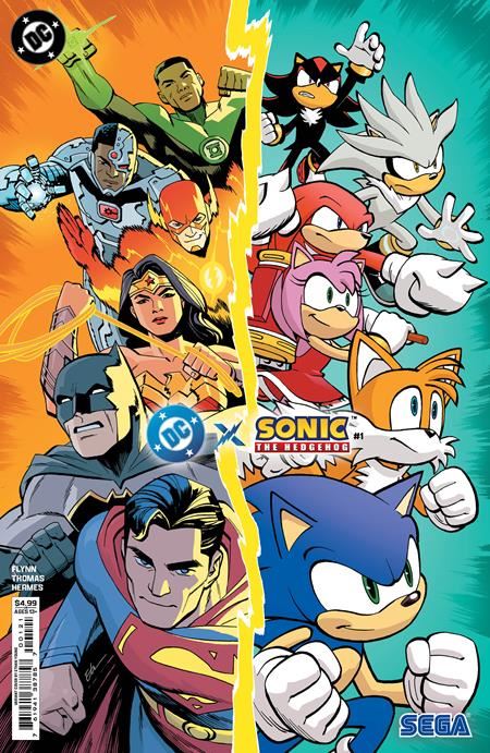 Dc X Sonic The Hedgehog #1 (Of 5) Cvr B Ethan Young Card Stock Var  DC Comics Comic Book