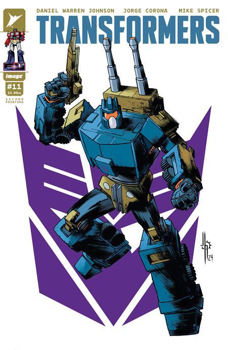 Transformers #11 Second Printing Cvr A Jason Howard Decepticon Image Comics Comic Book