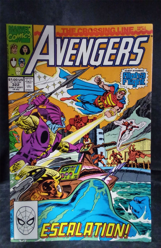 The Avengers #322 1990 Marvel Comics Comic Book