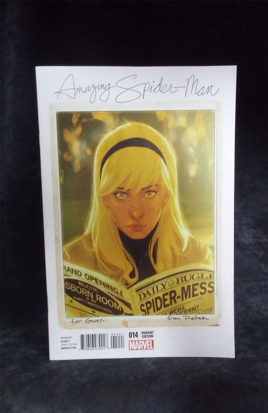 The Amazing Spider-Man #14 Noto Cover 2015 Marvel Comics Comic Book