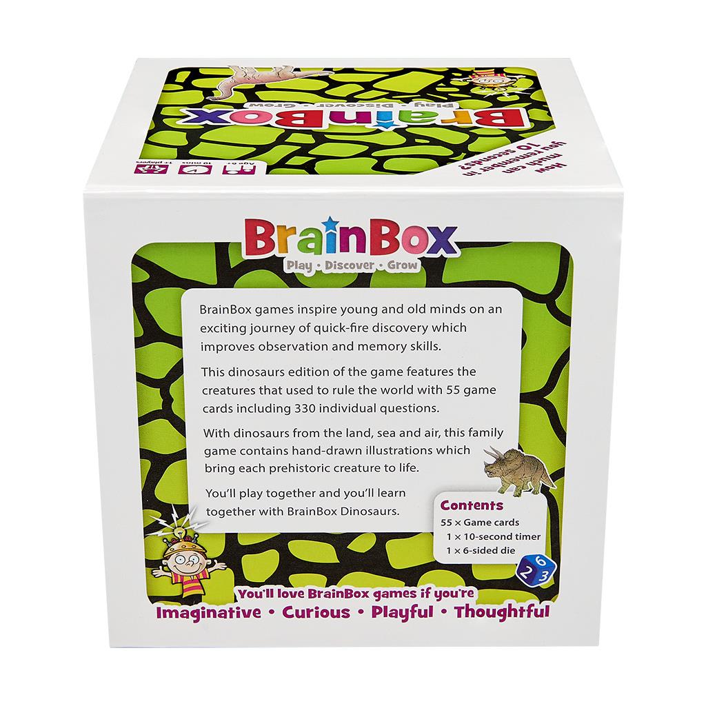 BrainBox Dinosaurs Board Game by Green Boardgames