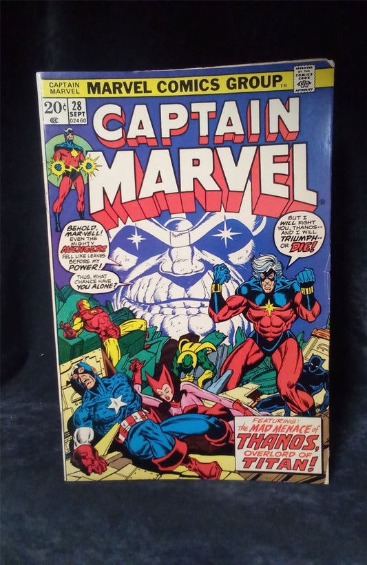 Captain Marvel Comics #28 1973 Marvel Comics Comic Book