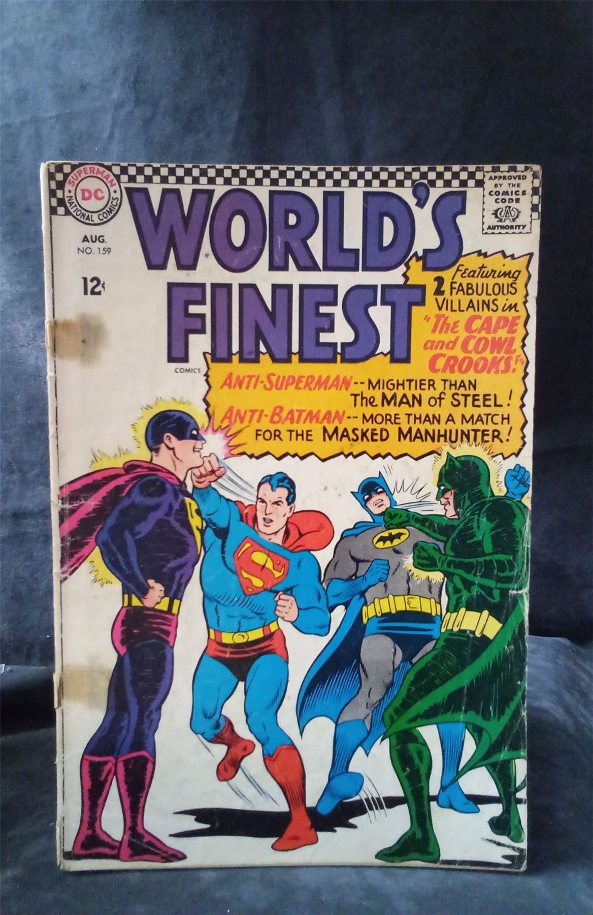 Worlds Finest Comics #159 1966 DC Comics Comic Book