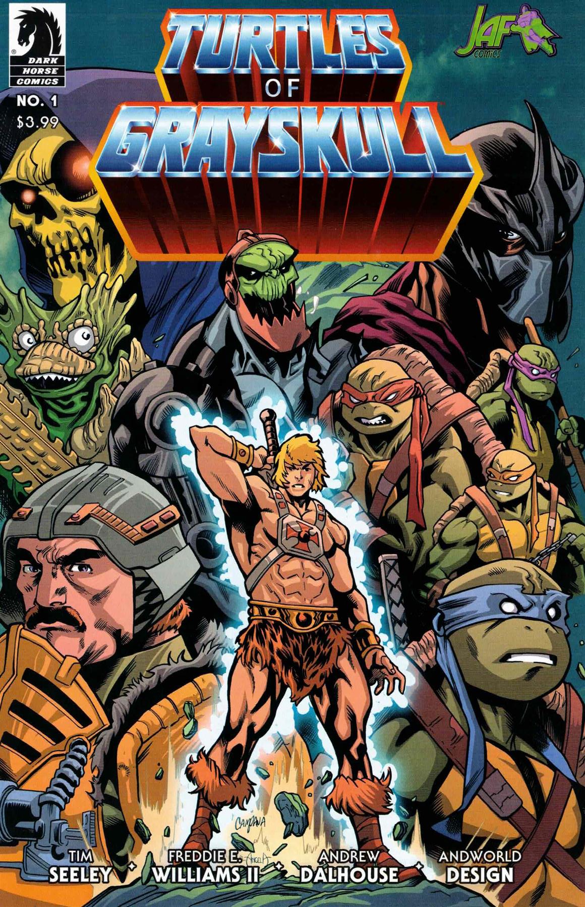 Turtles Of Grayskull #1 Cvr C JAF EXCLUSIVE Chris Campana Dark Horse Comic Book 2024