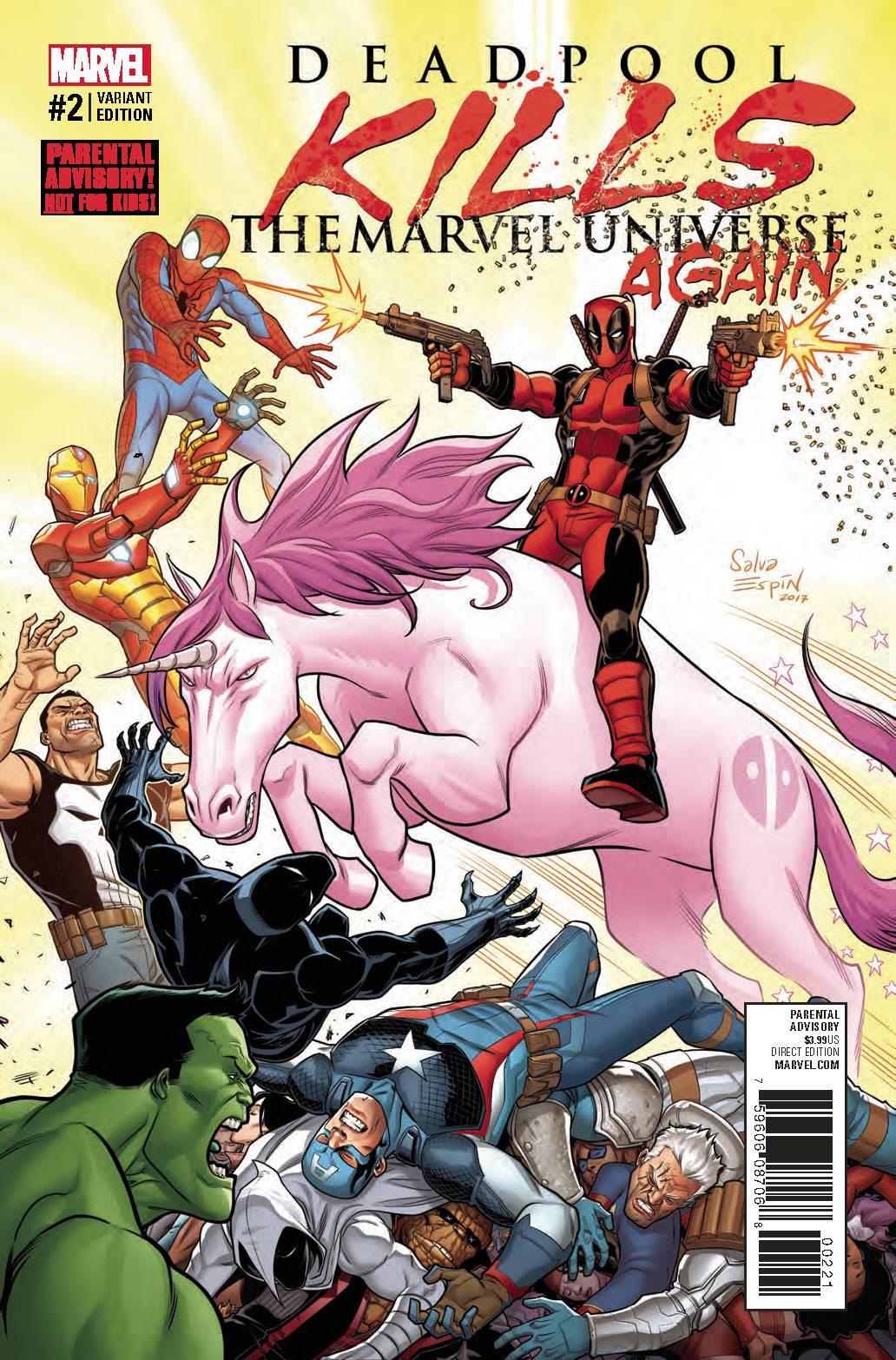 Deadpool Kills Marvel Universe Again #2 Espin Var (Espin Var) Marvel Comics Comic Book