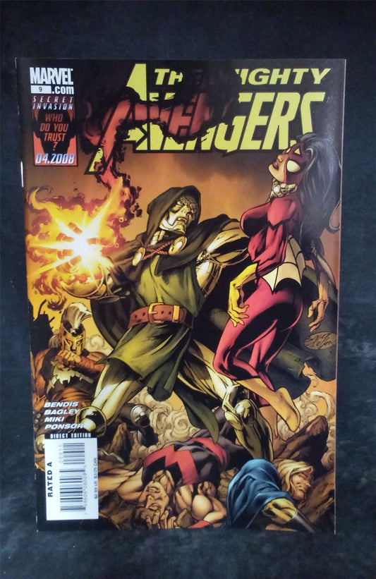 The Mighty Avengers #9 Newsstand Edition 2008 Marvel Comics Comic Book