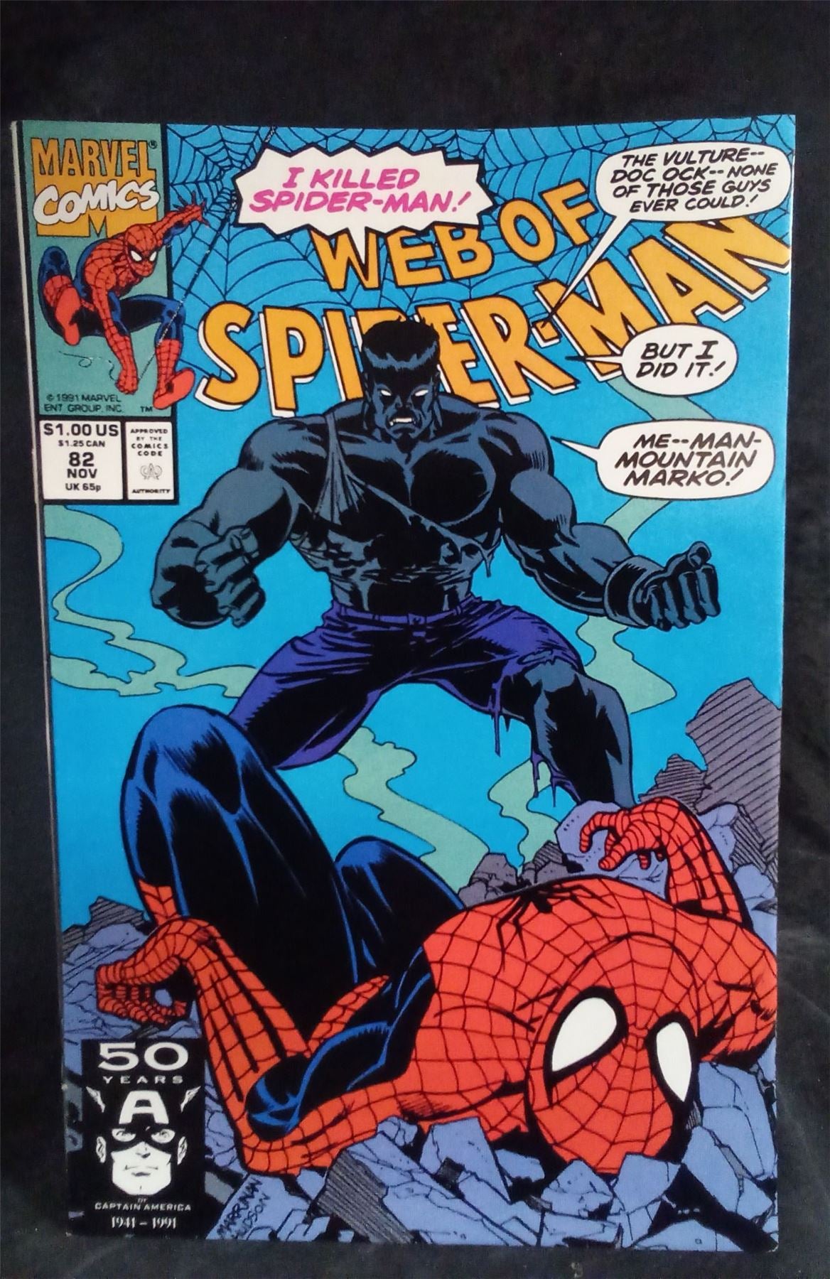 Web of Spider-Man #82 Direct Edition 1991 Marvel Comics Comic Book