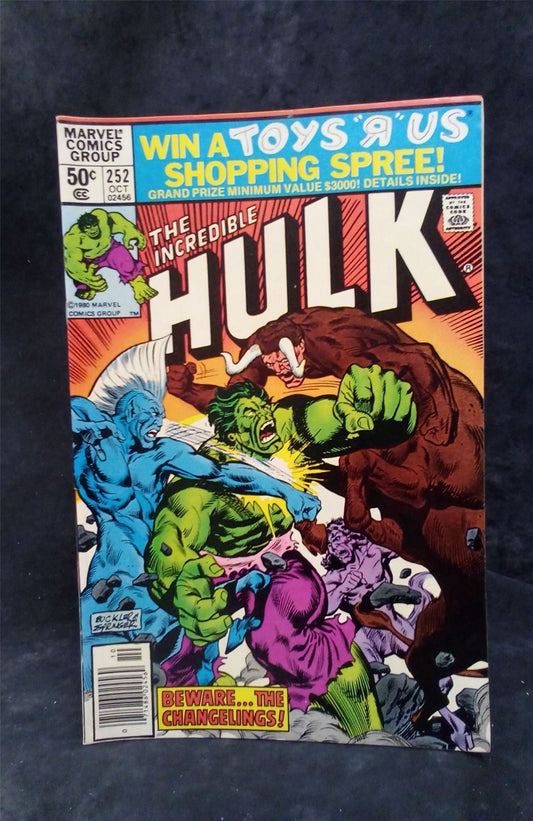 The Incredible Hulk #252 1980 Marvel Comics Comic Book