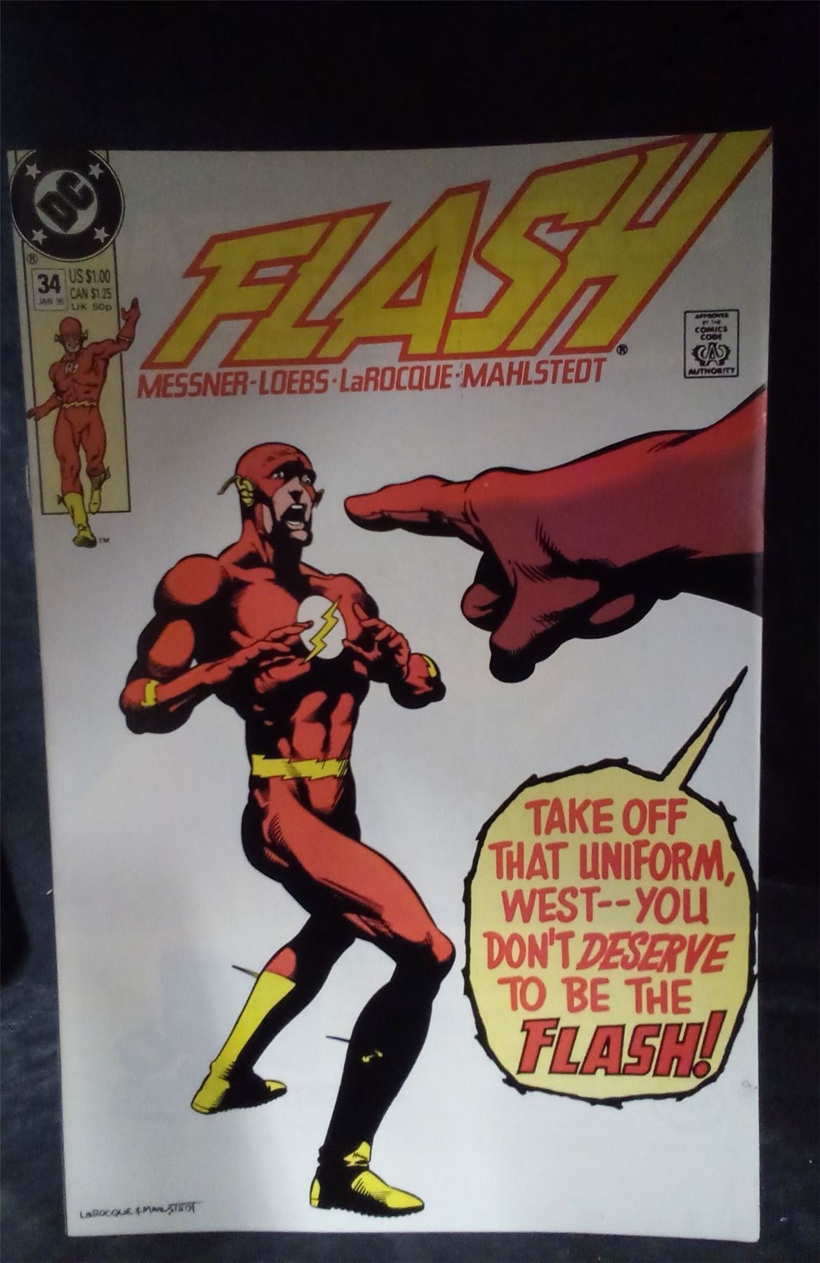 The Flash #34 1990 DC Comics Comic Book
