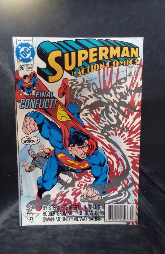 Action Comics #667 Newsstand Edition 1991 DC Comics Comic Book