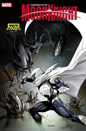Vengeance Of Moon Knight #7 Segovia Marvel Vs Alien Var Segovia Marvel Vs Alien Var Marvel Prh Comic Book 2024