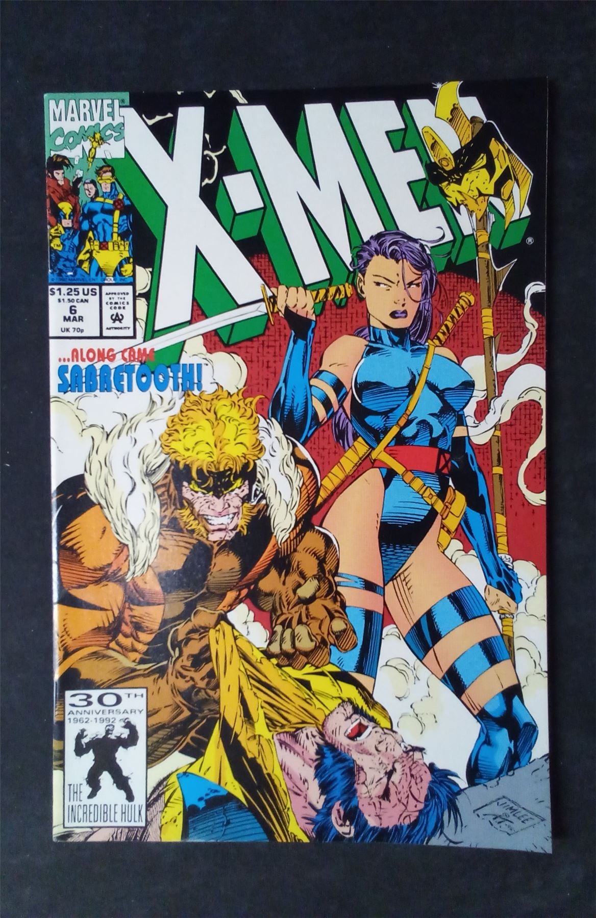 X-Men #6 Direct Edition 1992 marvel Comic Book