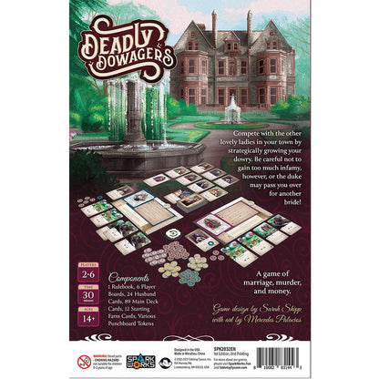 Deadly Dowagers (Vertical art box) By Tabletop Tycoon Board Game
