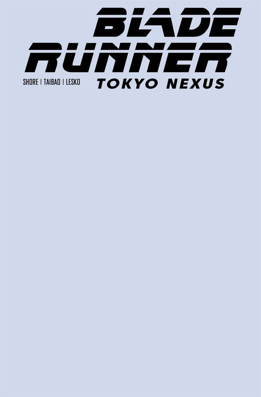 Blade Runner Tokyo Nexus #1 (of 4) Cvr F Color Blank Sketch Titan Comics Comic Book