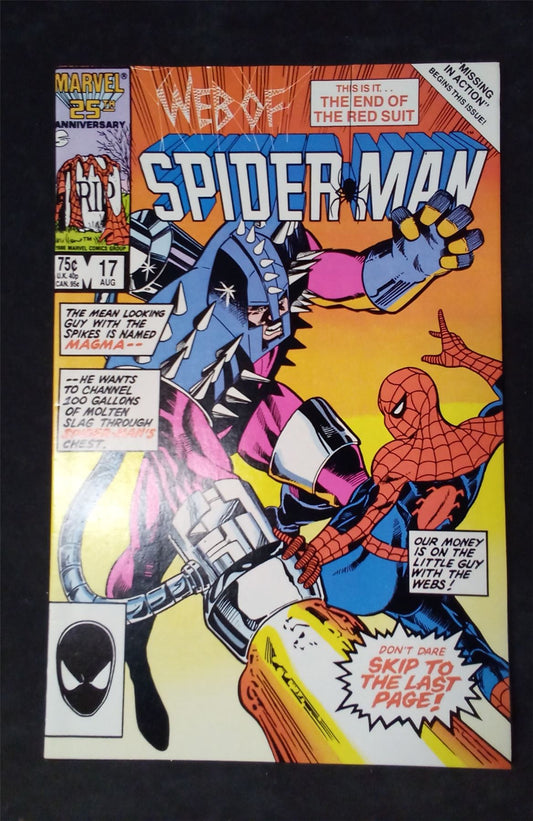 Web of Spider-Man #17 Direct Edition 1986 marvel Comic Book