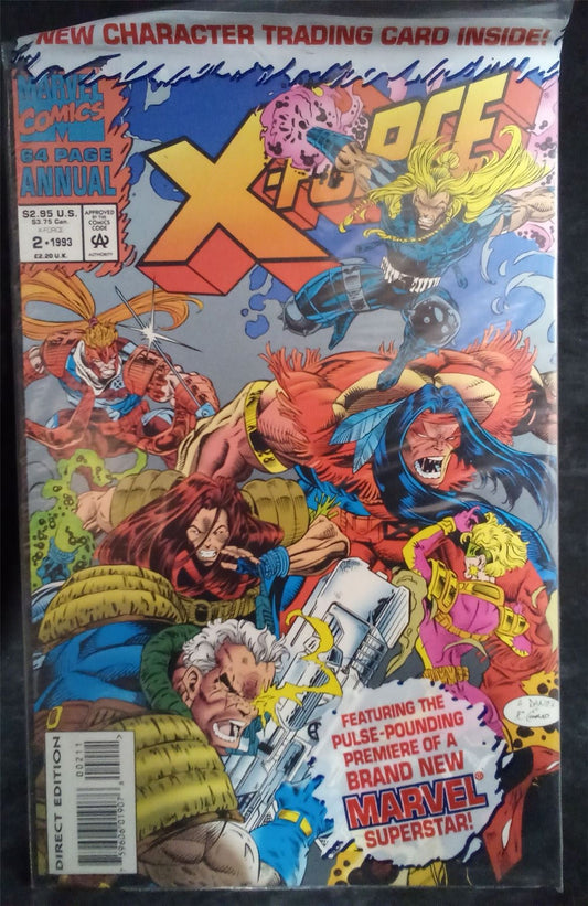 X-Force Annual #2 *Sealed* w/ trading cards 1993 Marvel Comics Comic Book