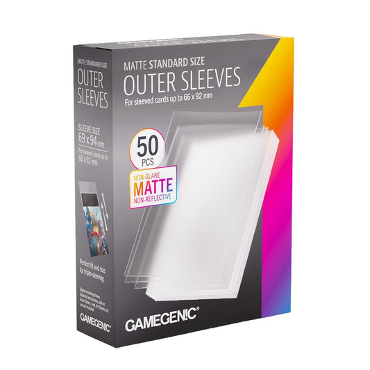 Matte Outer Sleeves Standard Size 69x94 50ct TCG Gamegenics