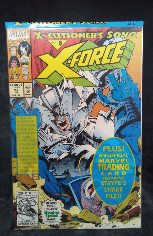 X-Force #17 *Sealed* W/ trading cards 1992 Marvel Comics Comic Book